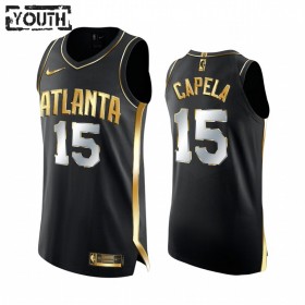 Dres Atlanta Hawks Clint Capela 15 2020-21 Crna Golden Edition Swingman - Dječji